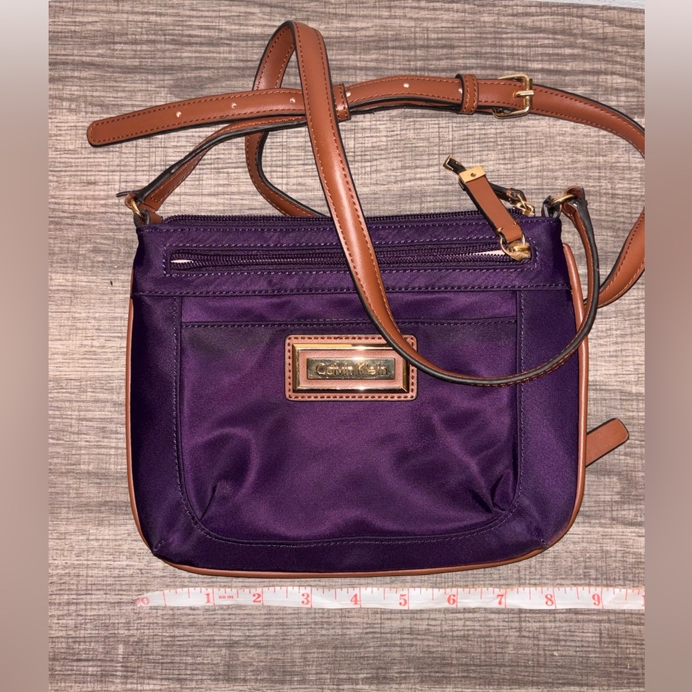 Calvin Klein Purple Nylon Crossbody Bag